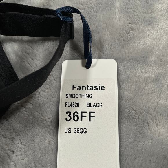 Fantasie Smoothing Bra Womens US 36GG Black Underwire Supportive Adjustable New - Picture 5 of 8